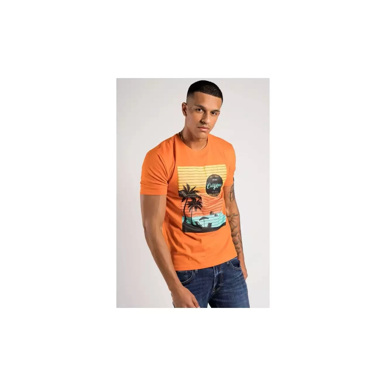 Orange sunset California t-shirt
