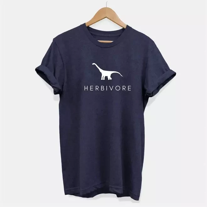 HERBIVORE DINOSAUR ETHICAL VEGAN T-SHIRT (UNISEX)