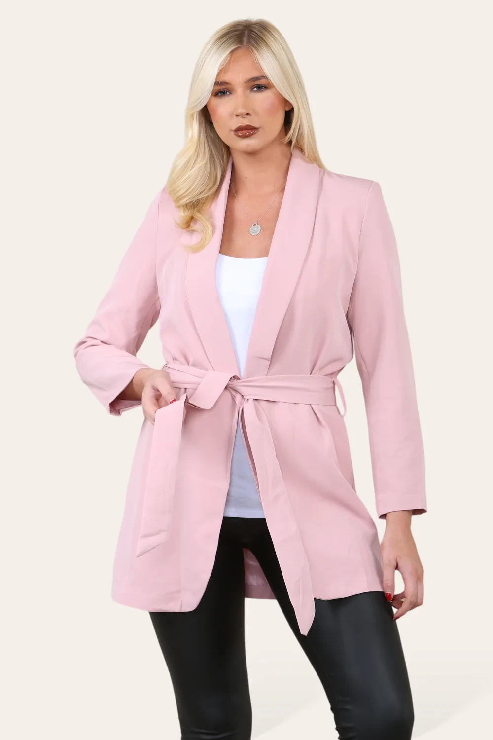 BELTED LONGLINE BLAZER