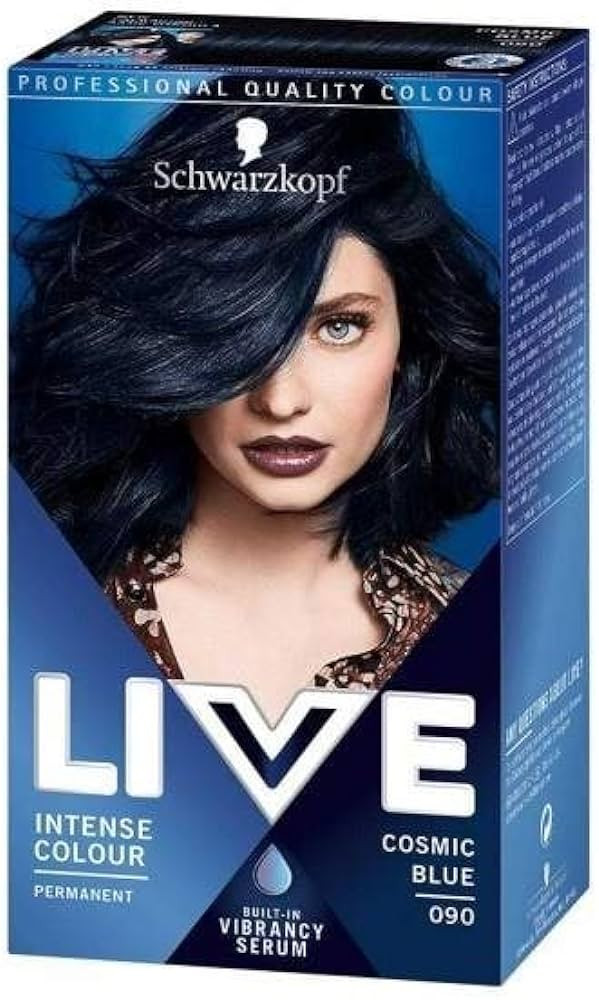 Schwarzkopf Live Intense Colour Permanent Hair Dye Cosmic Blue 090