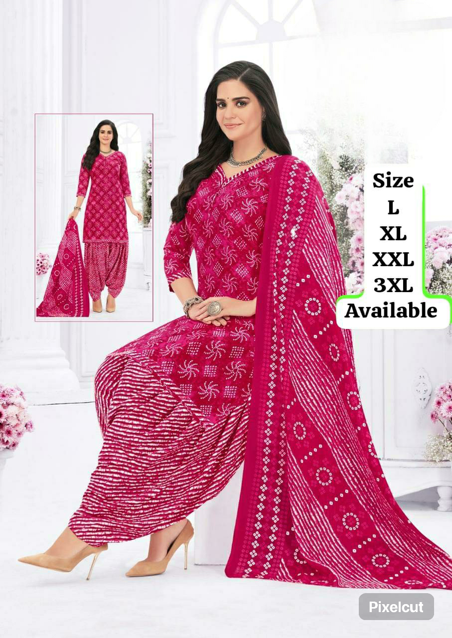 READY MADE STITCHED COTTON MIXED CHUDI WITH LINING - (L - 3XL)