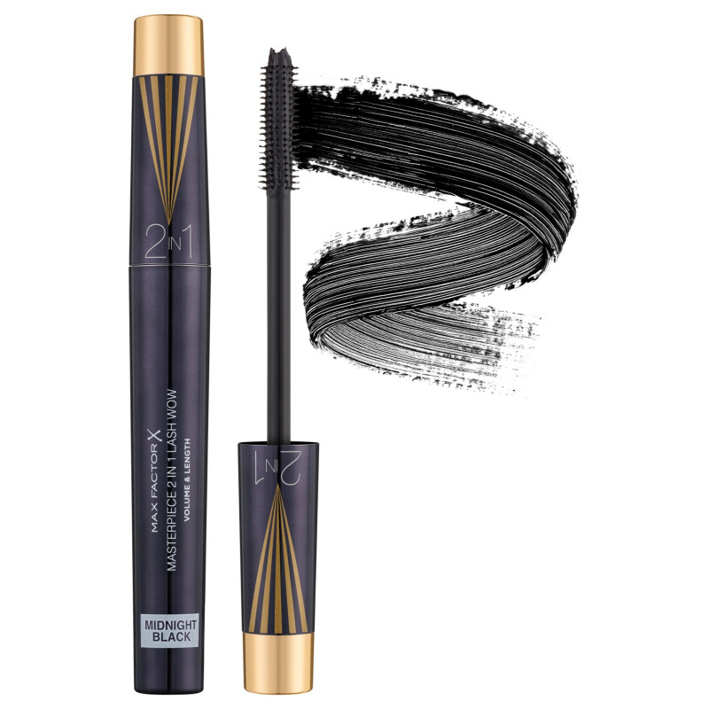 Max Factor Masterpiece 2 in 1 Lash Wow Volume and Length - MIDNIGHT BLACK
