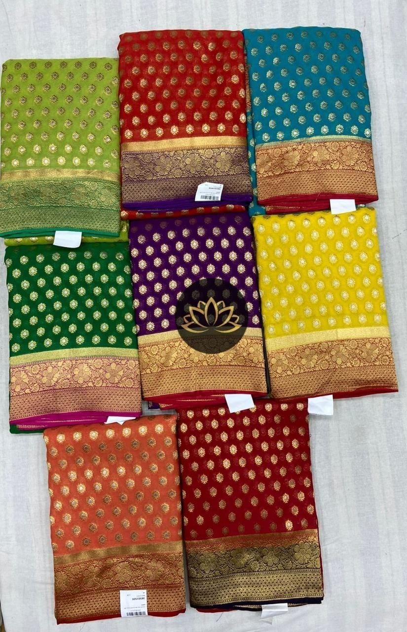 Banarasi Semi Georgette Silk Saree