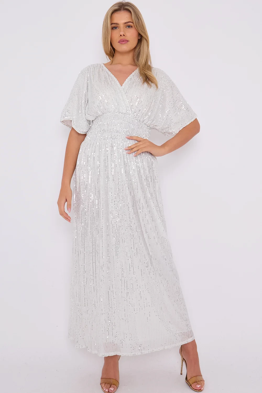 DEMI SEQUIN GAHTHER MAXI