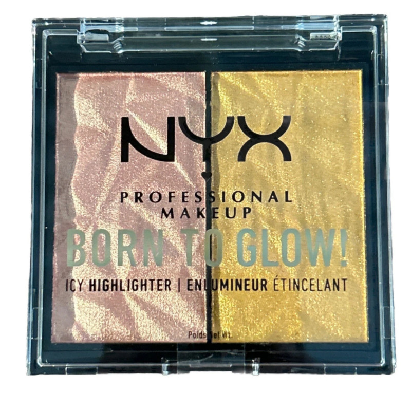 NYX PROFESSIONAL MAKEUP Born To Glow Icy Highlighter Duo - ROCK CANDY