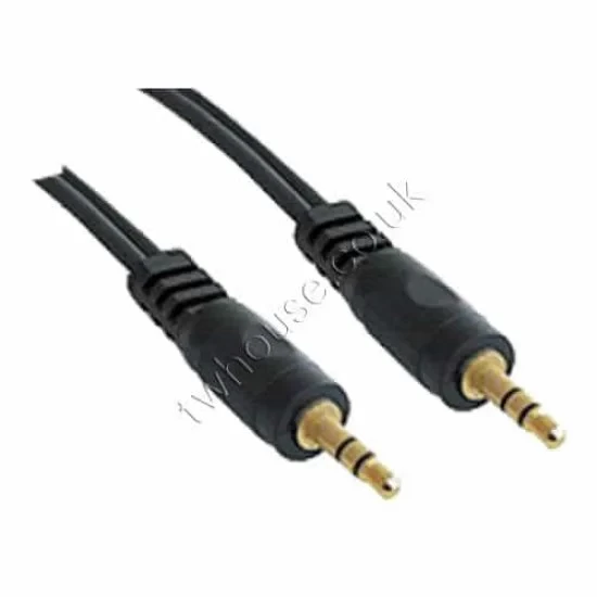 5 Metre 3.5mm Stereo Jack Plug to 3.5mm Stereo Jack Plug Cable (Retail Packing)