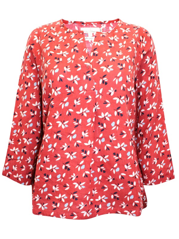 RED Flower Cutting Sunbaked Watercolour Sketch Top