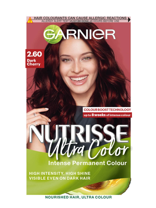 Garnier Nutrisse Ultra Permanent Hair Dye Dark Cherry Red 2.6
