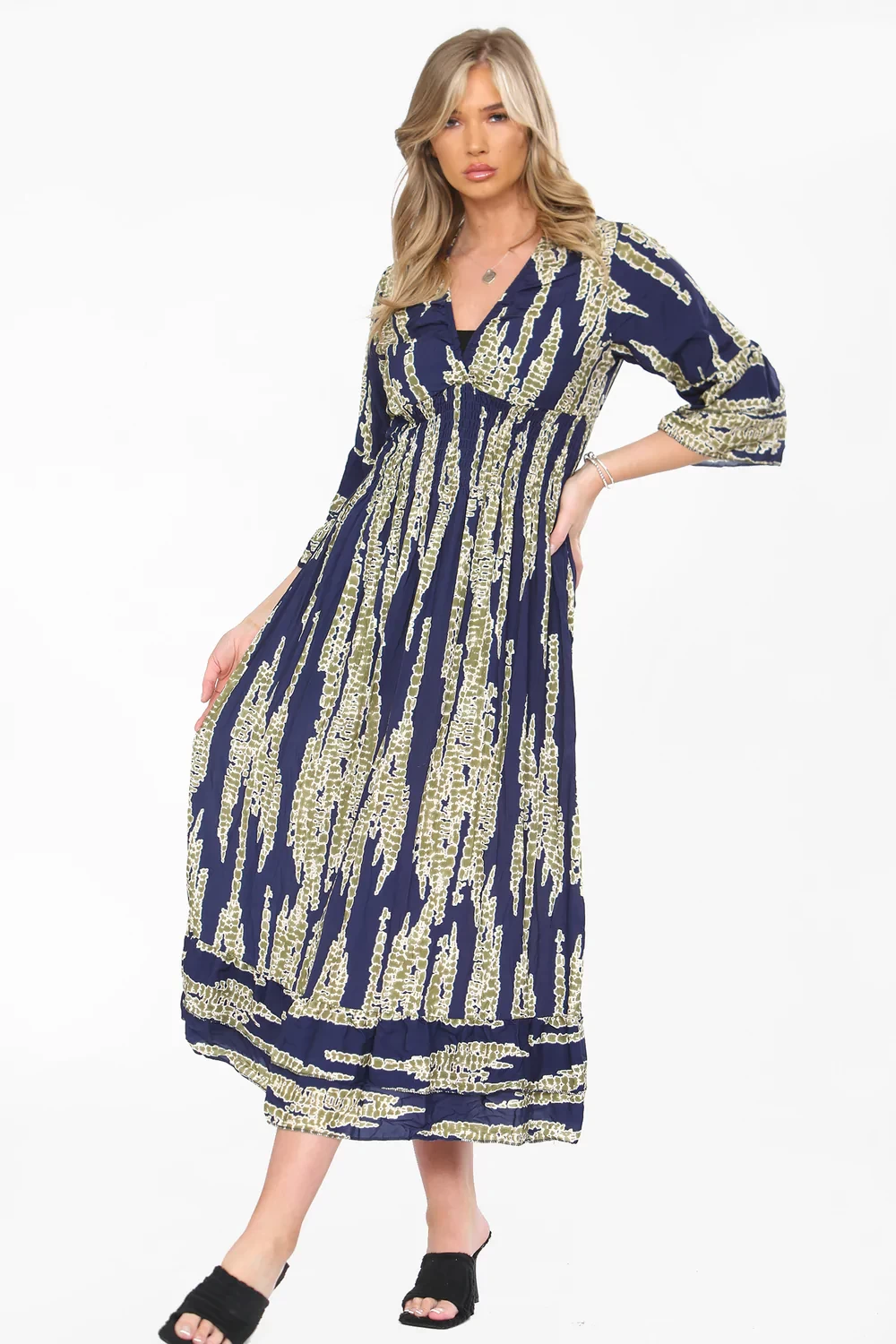 GATHERED TIEDYE MAXI