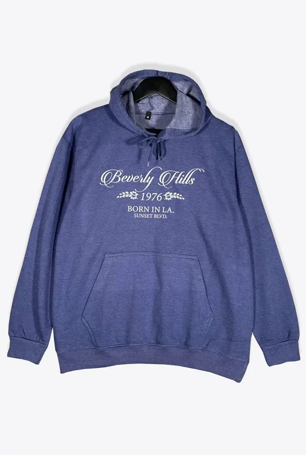 Beverly Hills Slogan Oversized Hoodie