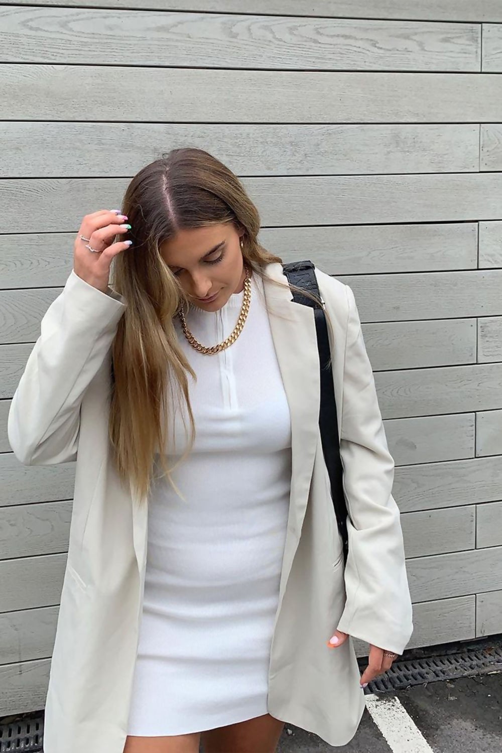 WHITE SLEEVELESS ZIP BODYCON RIBBED KNIT DRESS