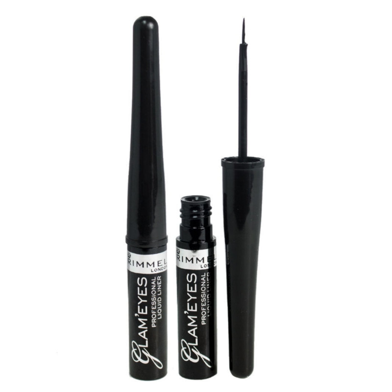 Rimmel Glam'Eyes Professional Liquid Eye Liner - 001 BLACK GLAMOUR