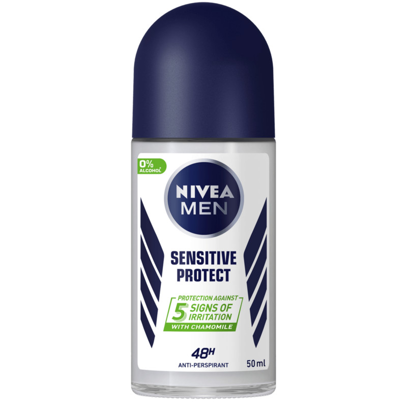 Nivea Men Sensitive Protect 48Hr Anti-Perspirant Roll On 50ml