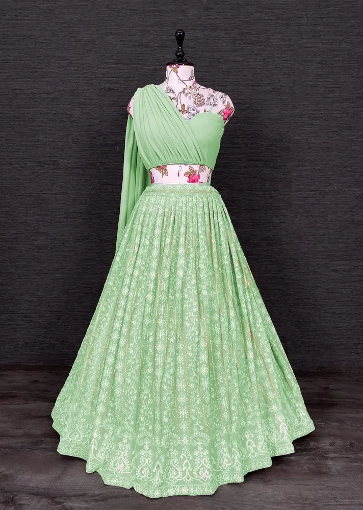 readymade wedding wear single lehenga Krishna Creation
