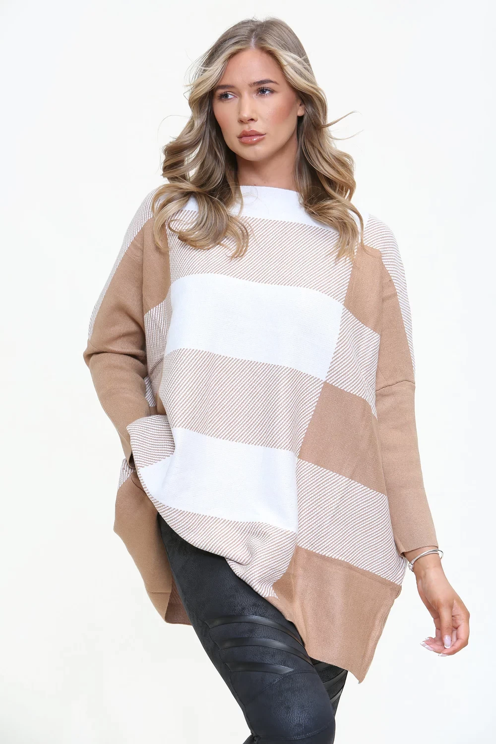 MONOCHROME CHECK JUMPER -SINGLE