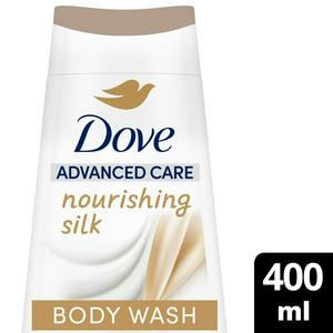 Dove Advanced Care Nourishing Silk Body Wash Shower Gel 400ml