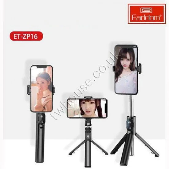 Earldom ET-ZP16 Tripod Selfie Stick with Extending Arm
