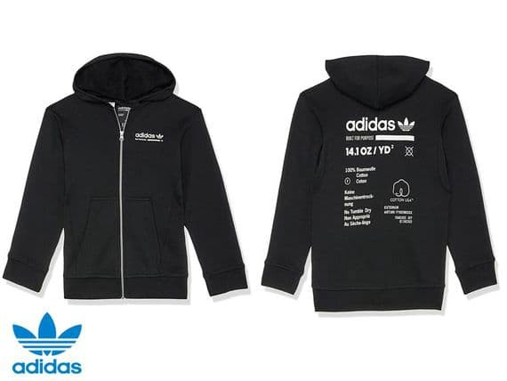 Junior Adidas Originals ‘Kaval’ Full Zip Hoodies