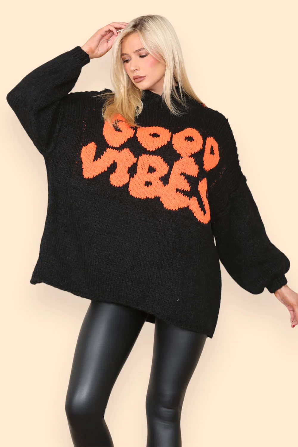 GOOD VIBES KNIT JUMPER
