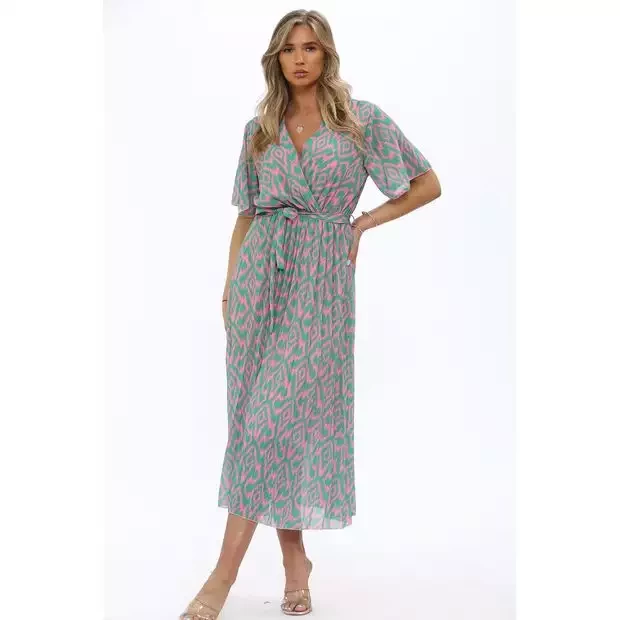 Diamond pleated dress