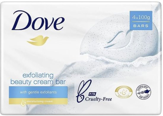 DOVE SOAP CREAM EXFOLIATING 4S - 4X100G