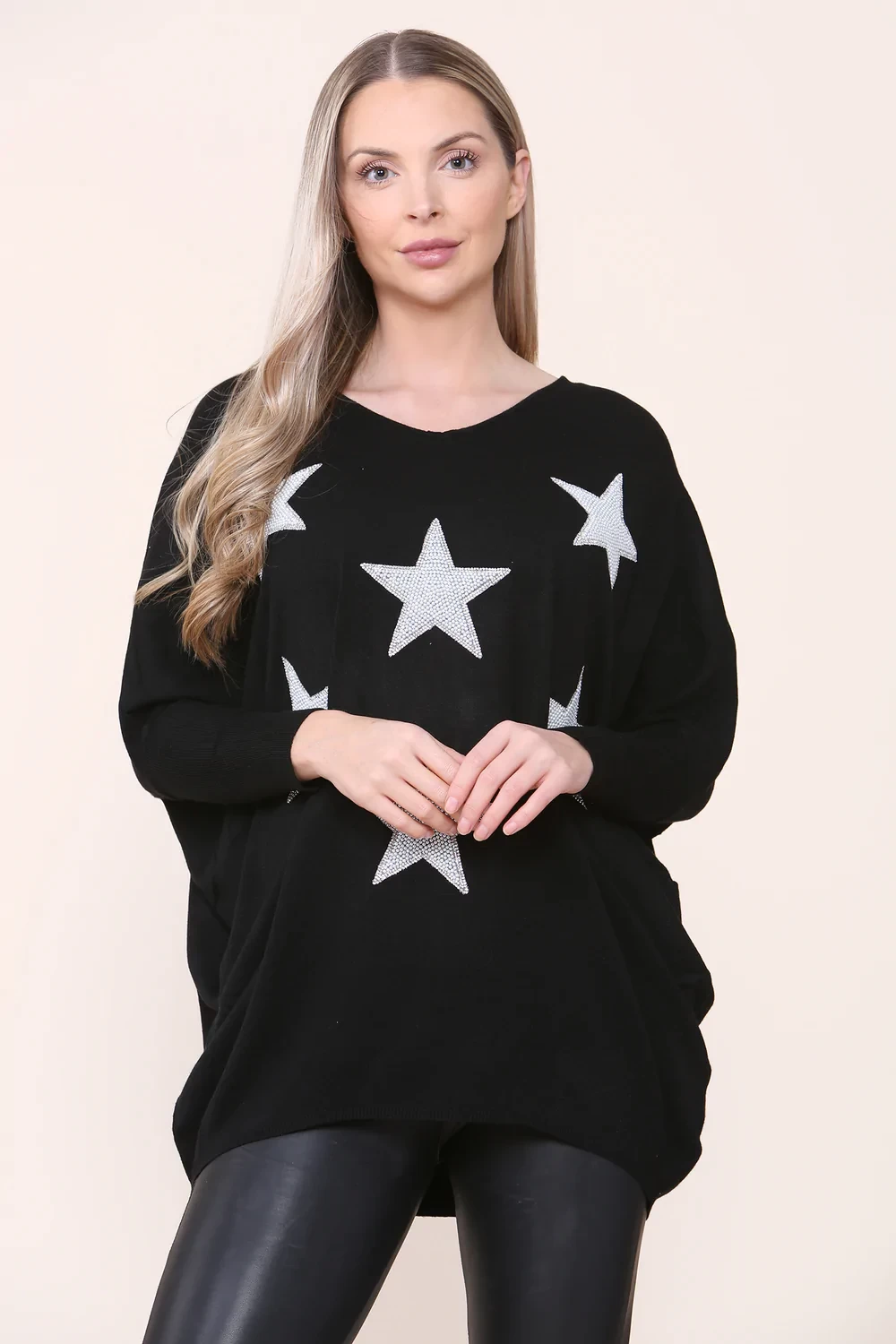 MULTIPLE STAR EMBELLISHED JUMPER
