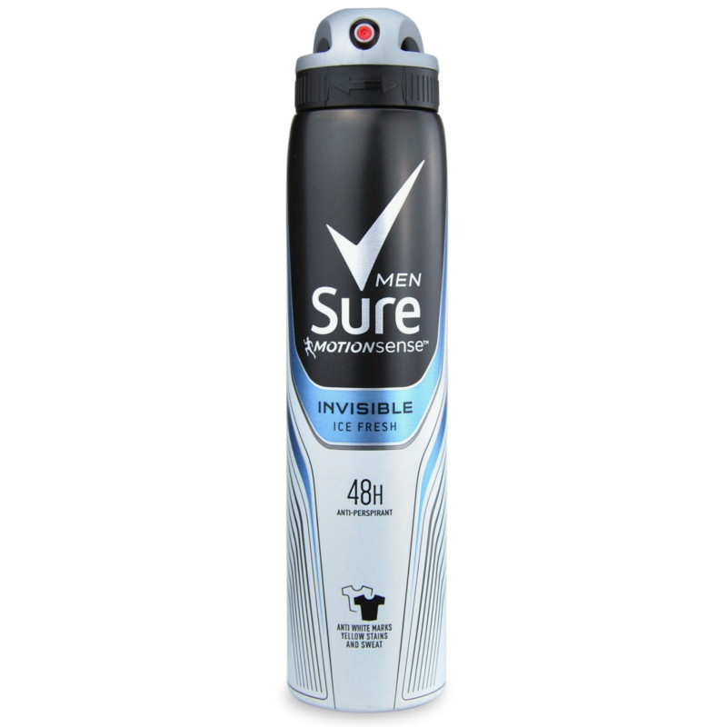 Sure Men Invisible Ice Fresh 48Hr Anti-Perspirant Deodorant Spray 150ml