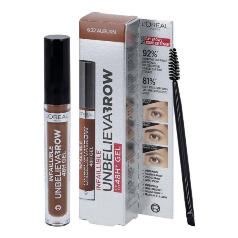 L'Oreal Infaillible 48H Unbelieva Brow Gel - 6.32 AUBURN