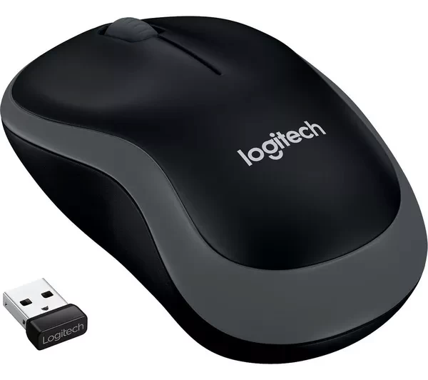 LOGITECH M185 Wireless Optical Mouse - Grey