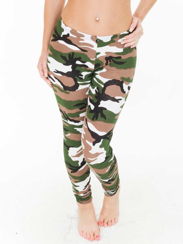 Wholesale Viscose Camouflage Print Legging