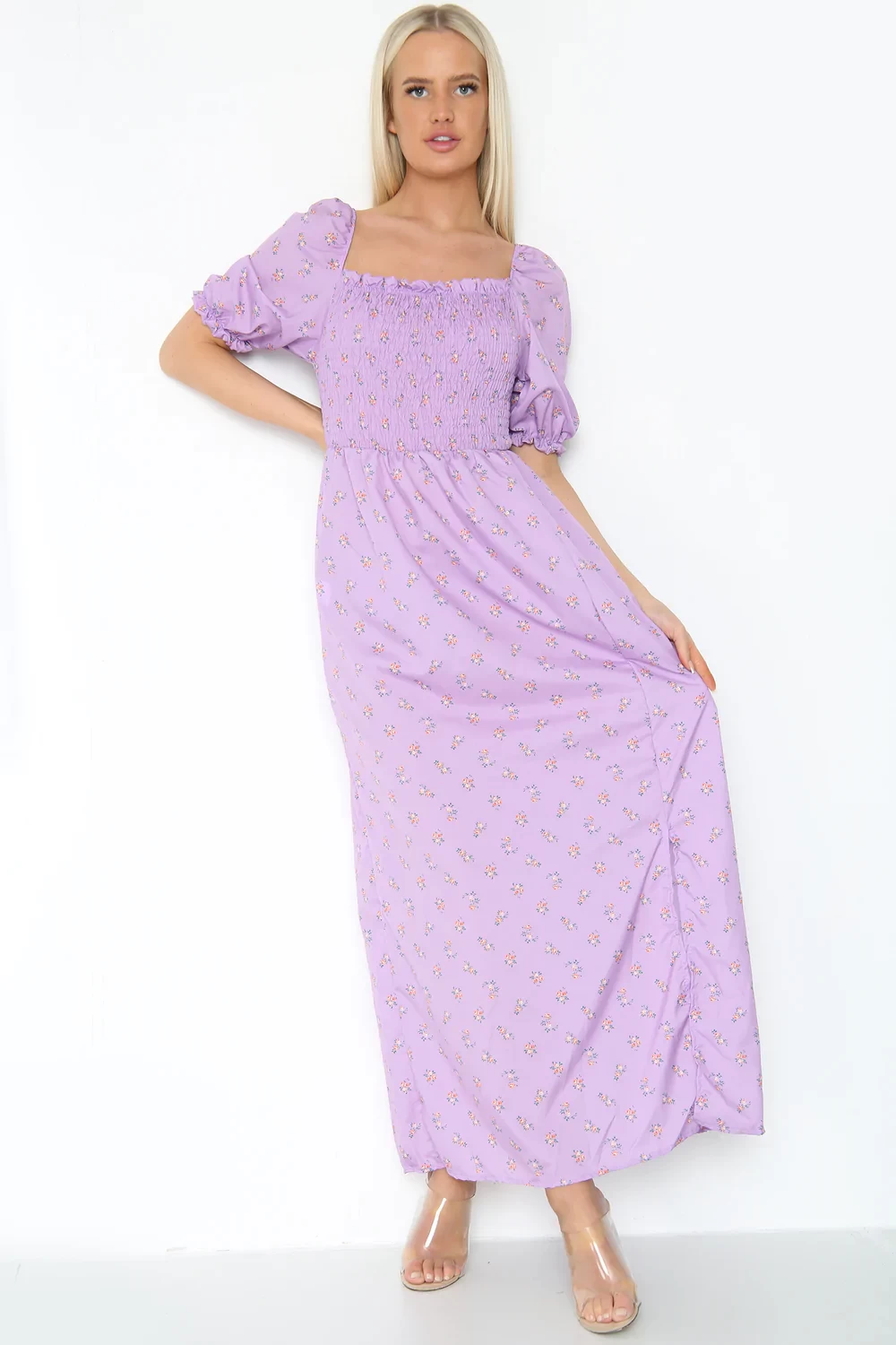 PUFF SLEEVE MAXI
