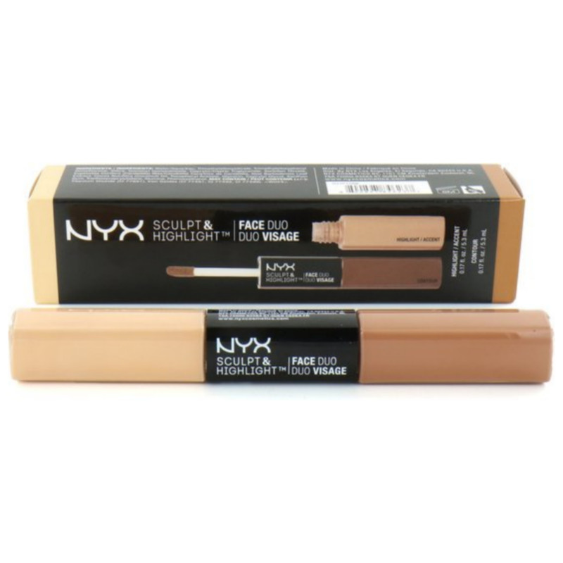 NYX Sculpt & Highlight Face Duo - 02 ALMOND/LIGHT