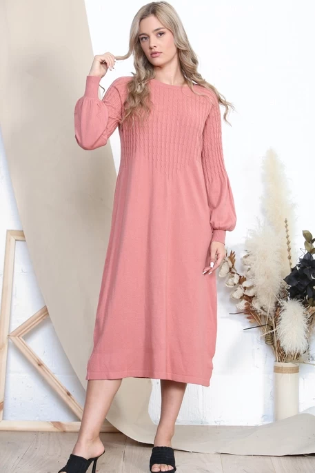 Cable Knit Jumper Dress