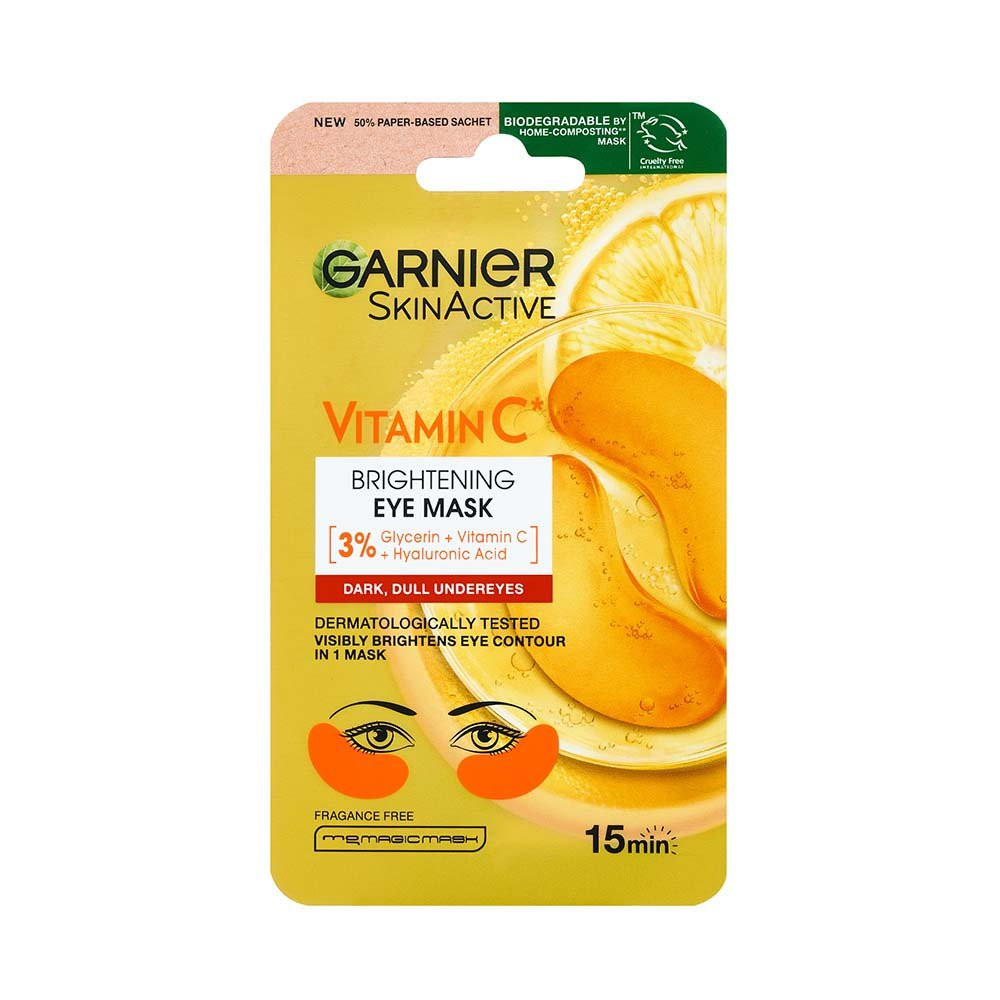 Garnier Brightening Eye Mask with Vitamin C For Dark & Dull Under Eyes 5g