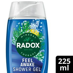 Radox Feel Awake Sea Minerals 2in1 Shower Gel Body Wash Shampoo 225ml