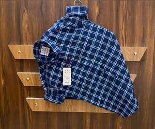 Cotton fabric.  Check Shirt.