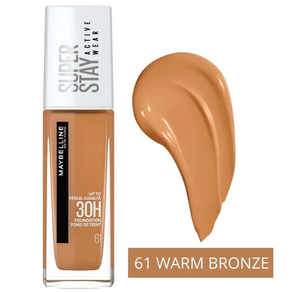Maybelline SuperStay 30Hr Full Coverage Foundation - 61 WARM BRONZE