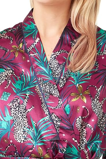 Ladies Jungle Cheetah Print Long Sleeve Wrap by Indigo Sky