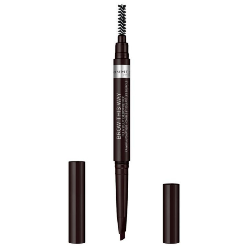 Rimmel Brow This Way Fill and Sculpt Eyebrow Definer - 004 SOFT BLACK