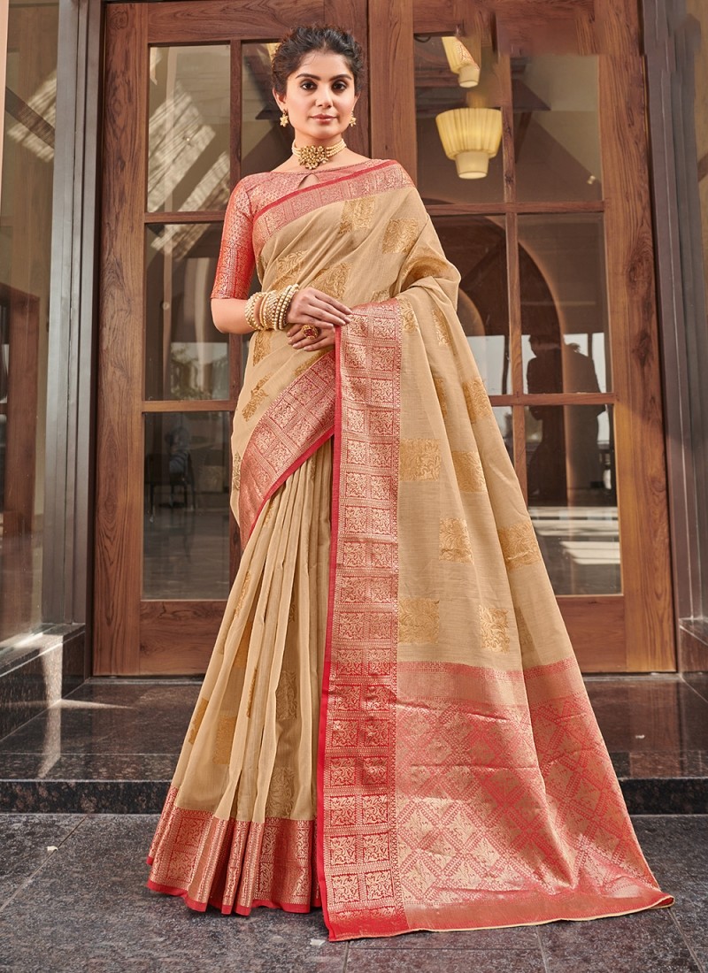Daksh Moti Party Wear Latest Linen Sarees Collection