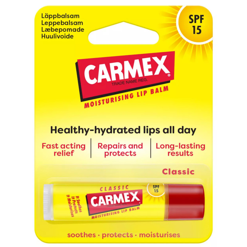 Carmex Long-Lasting Results Moisturising Lip Balm Classic 4.25g