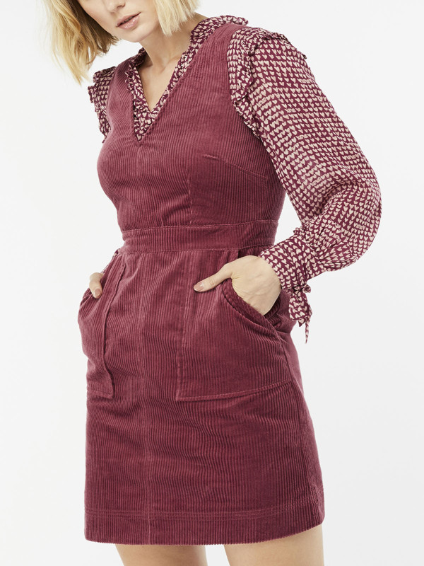 ANTIQUE-ROSE Connie Corduroy Dress