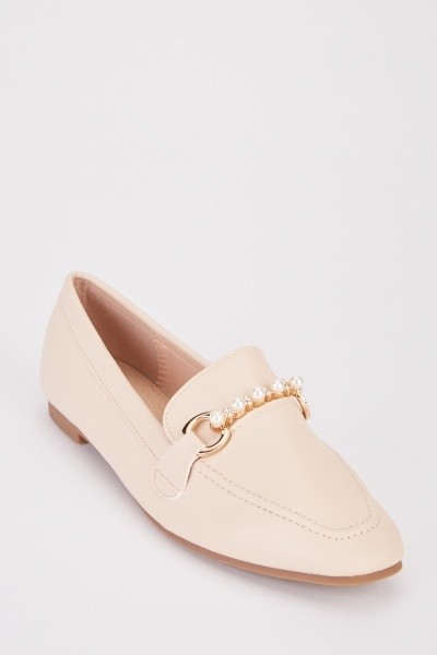 EMBELLISHED FRONT LOAFERS