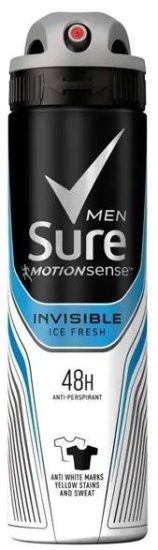 SURE APA MEN INVISIBLE ICE - 150ML