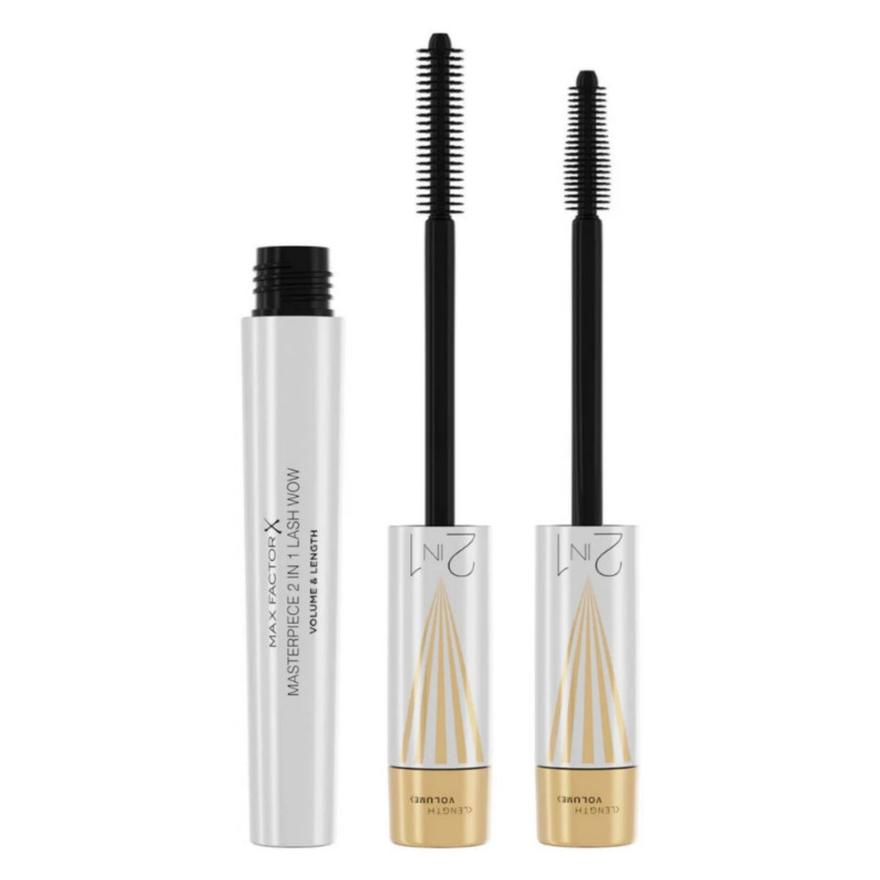 Max Factor Masterpiece 2 in 1 Lash Wow Volume and Length - BLACK BROWN