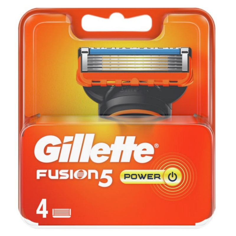Gillette Fusion 5 Power Razor Blades For Men With 5 Stainless Steel Blades 4Pack