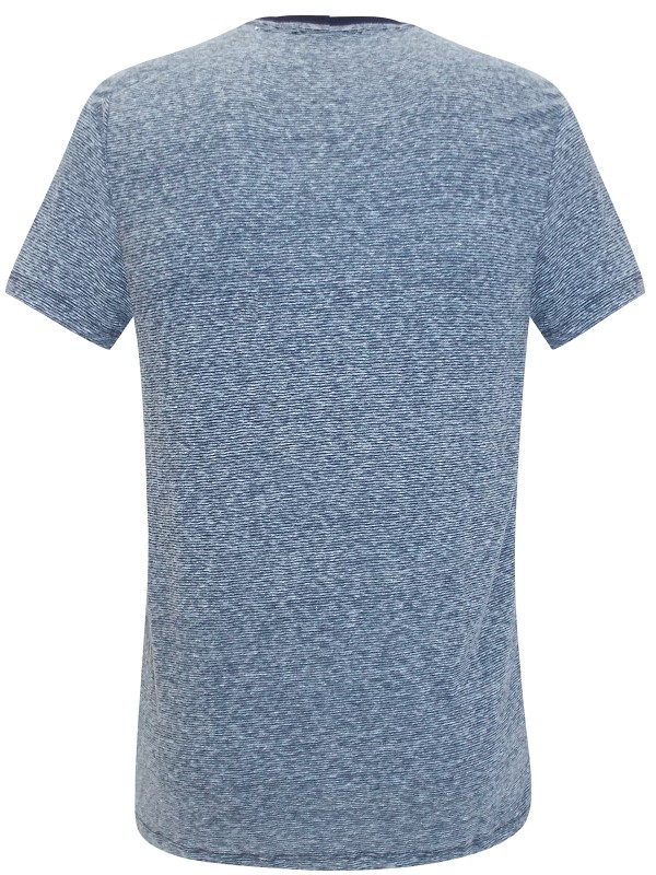 True R3ligion NAVY Mens Supersoft Cotton Rich Striped Short Sleeve T-Shirt