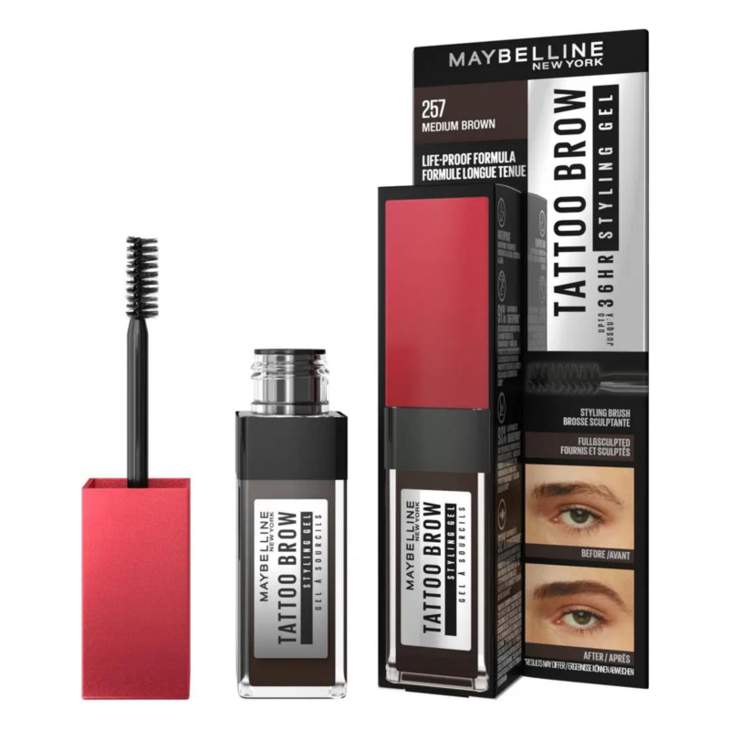 Maybelline Tattoo Brow 36h Styling Gel - 257 MEDIUUM BROWN
