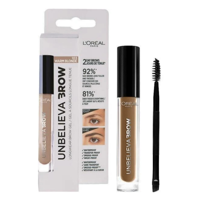 L'Oreal Unbelieva Brow Long Wear Brow Gel - 103 WARM BLONDE