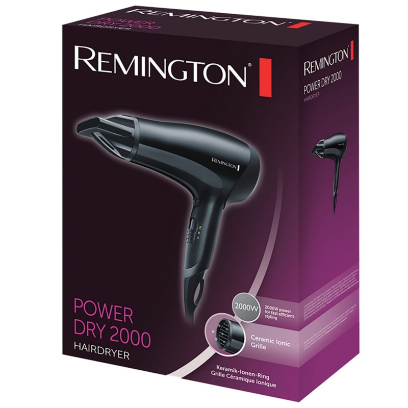 Remington Ceramic Iconic Grille Power Dry 2000W Hairdryer